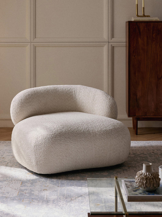 Albordi Lounge Chair in Teddy Bouclé