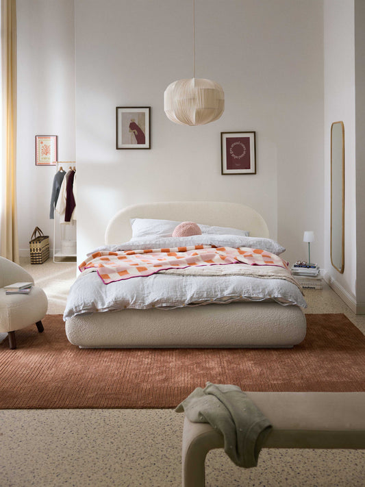 Albordi Upholstered Bouclé Bed