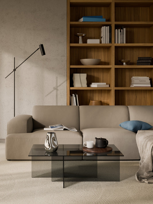 Anoubel Glass Coffee Table, W 102 cm
