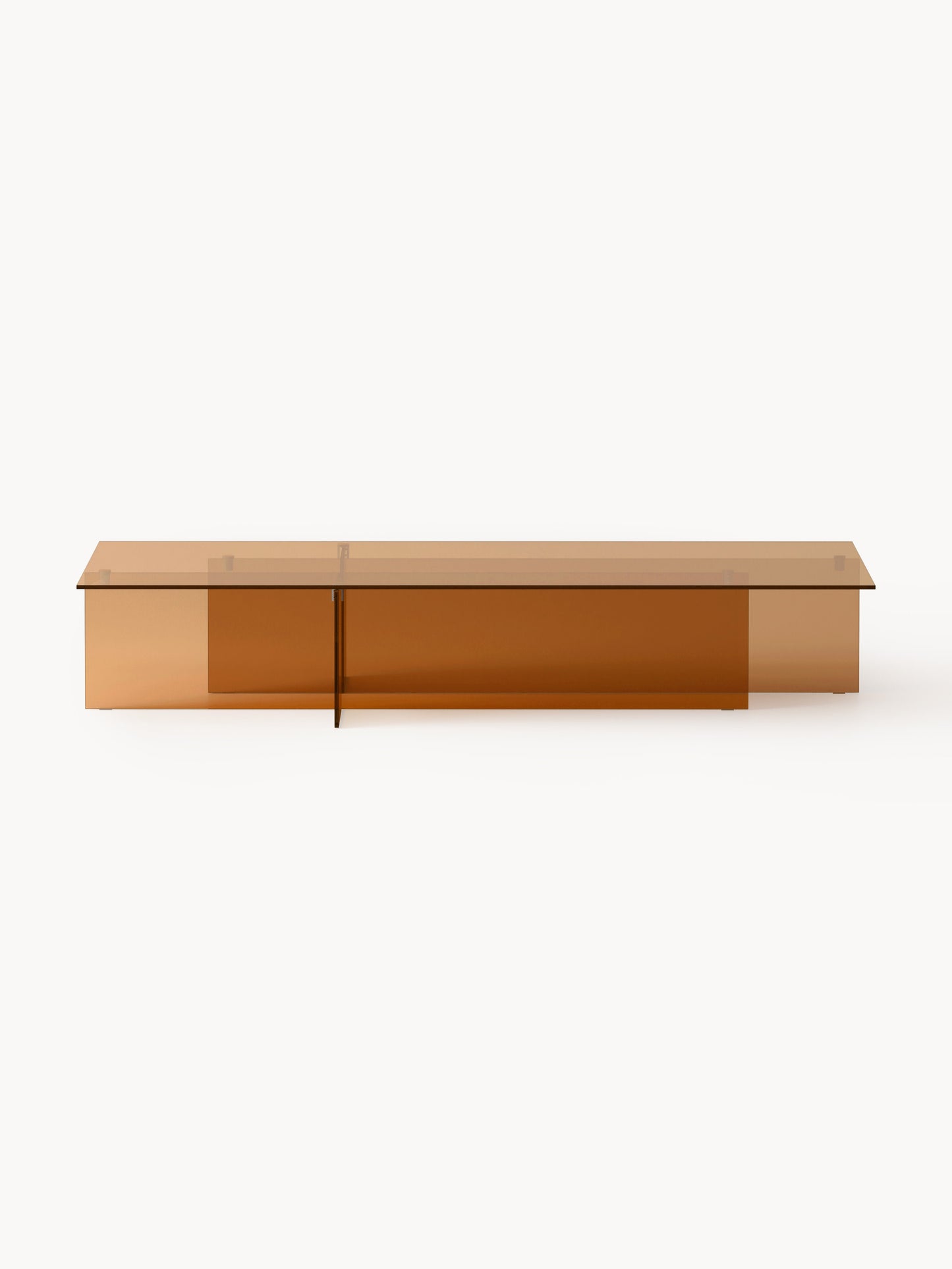 Anoubel Large Glass Coffee Table, W 160 cm