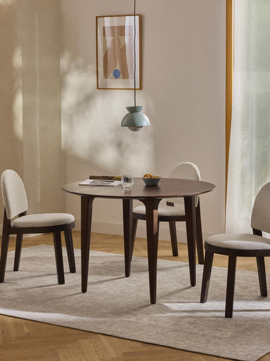 Archordi Round Mango Wood Dining Table, Ø 110 cm