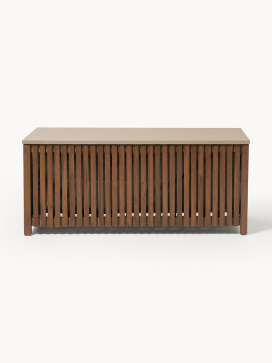 Arkveno Acacia Wood Garden Storage Box with Insert, W 129 cm