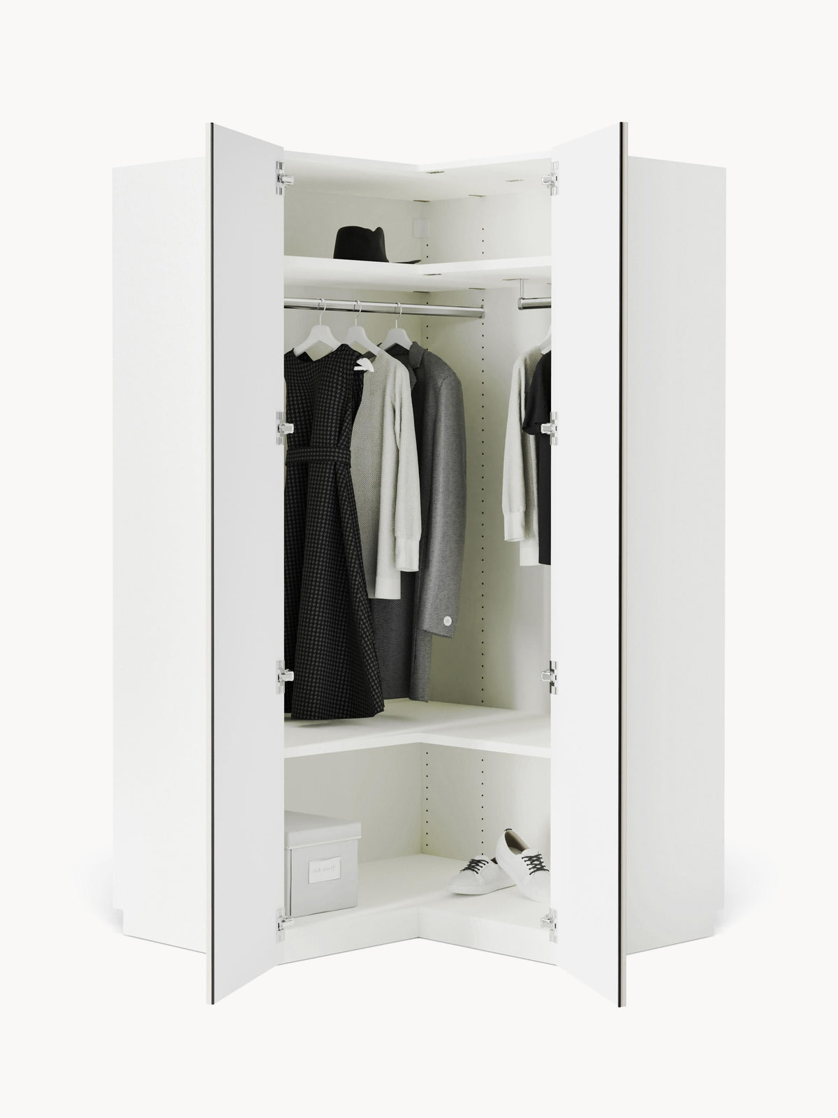 Charnika Modular Corner Wardrobe, 115 cm Wide