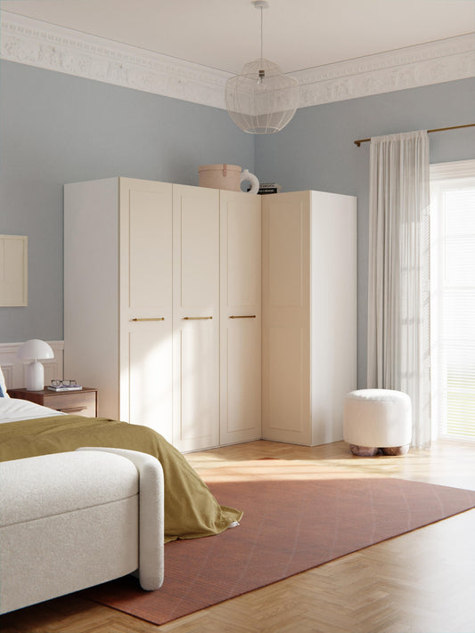 Charnika Modular Corner Wardrobe, 215 cm Wide, in Various Sizes