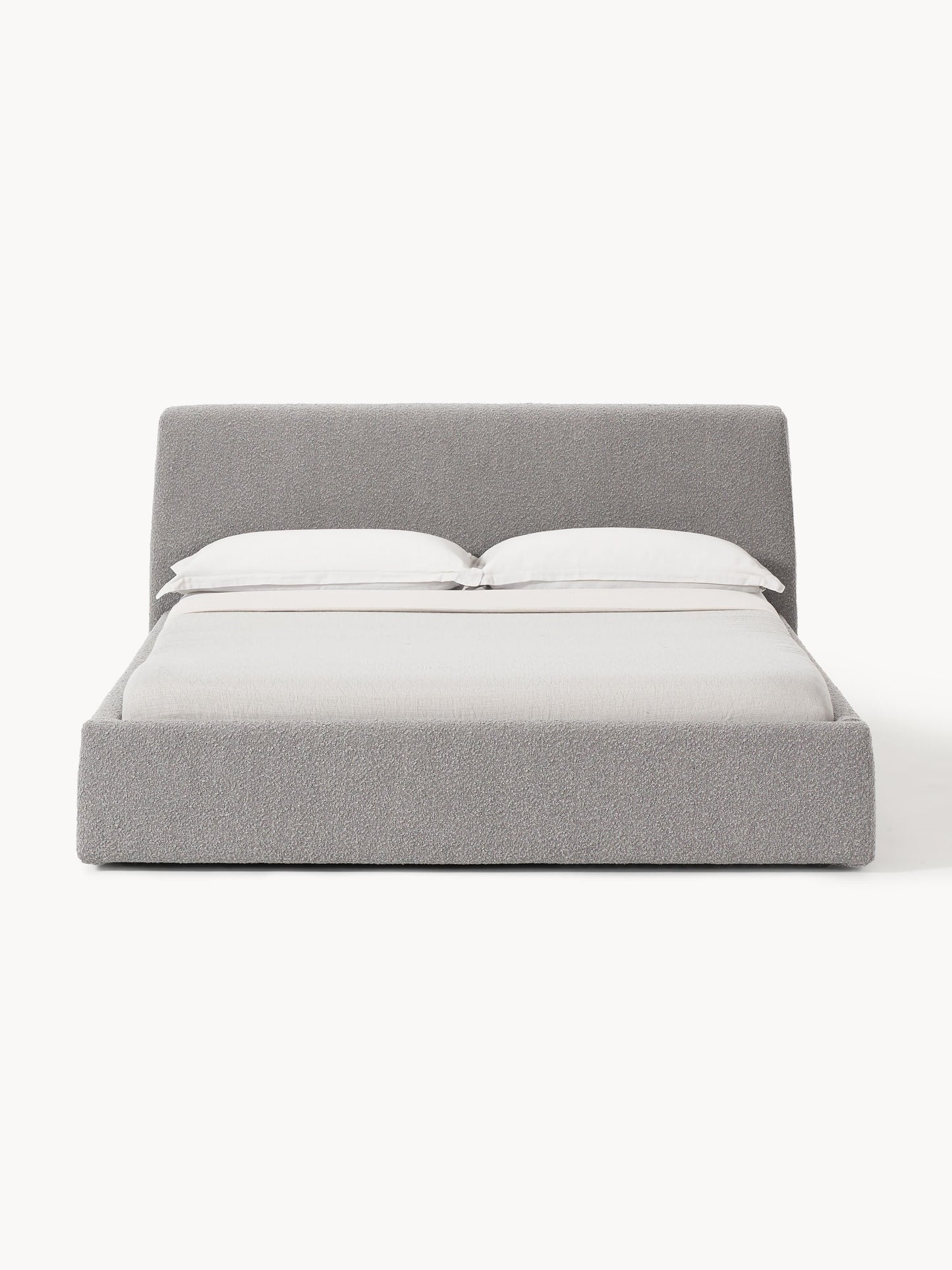Clonardi Upholstered Bed in Bouclé