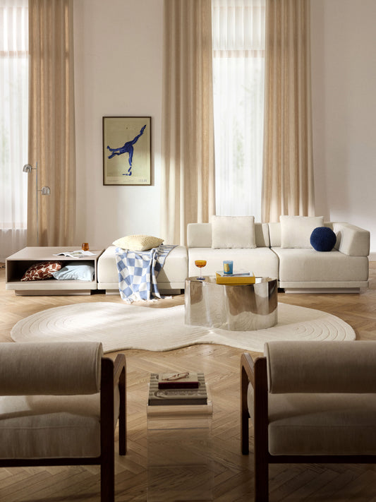 Colucci Modular Sofa (4-Seater) with Coffee Table & Ottoman