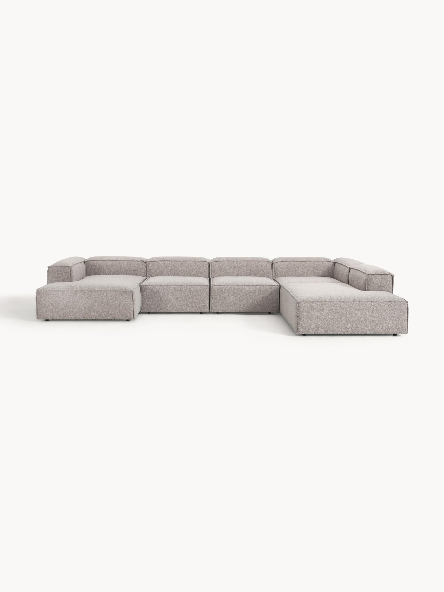 Lenroven Bouclé Modular Sofa, XL