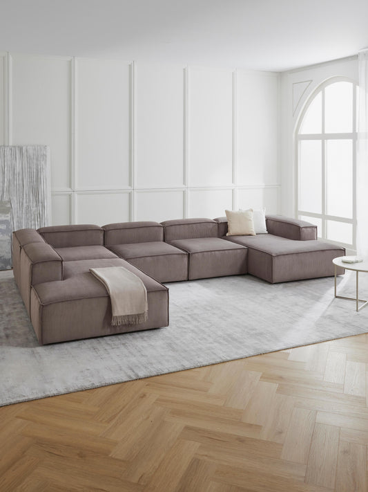 Lenroven Corduroy Ottoman Corner Module