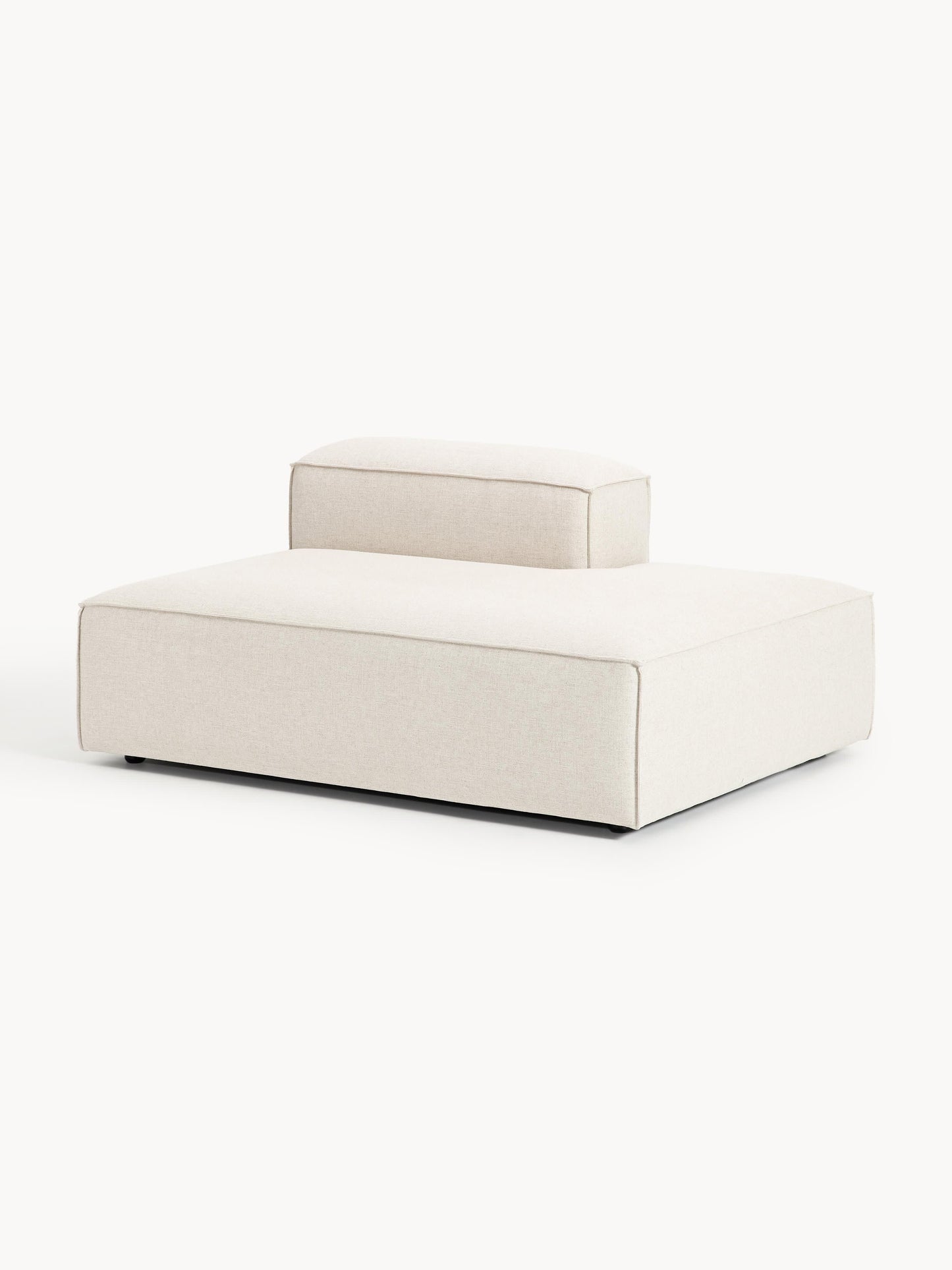 Lenroven Linen Blend Ottoman Module