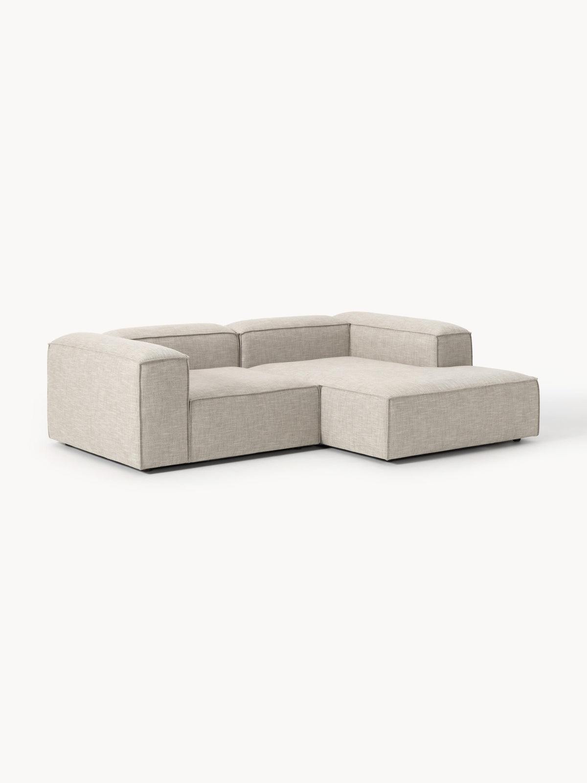 Lenroven Modular Corner Sofa, Linen Blend, 2-Seater