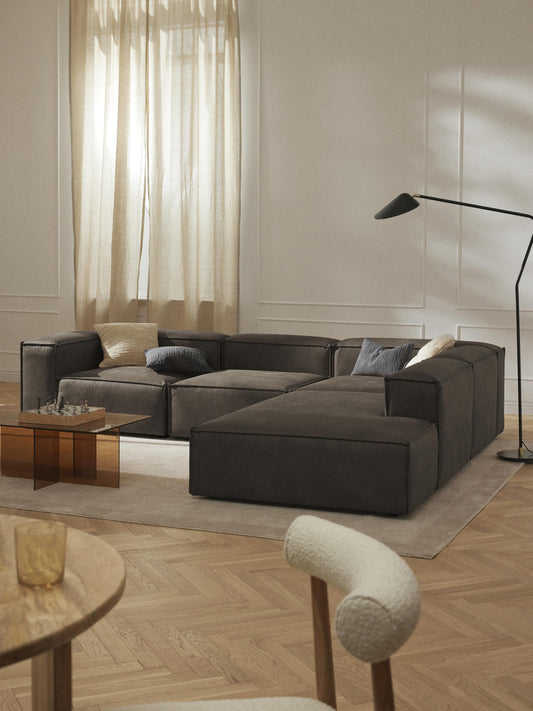 Lenroven Ottoman Module in Leather