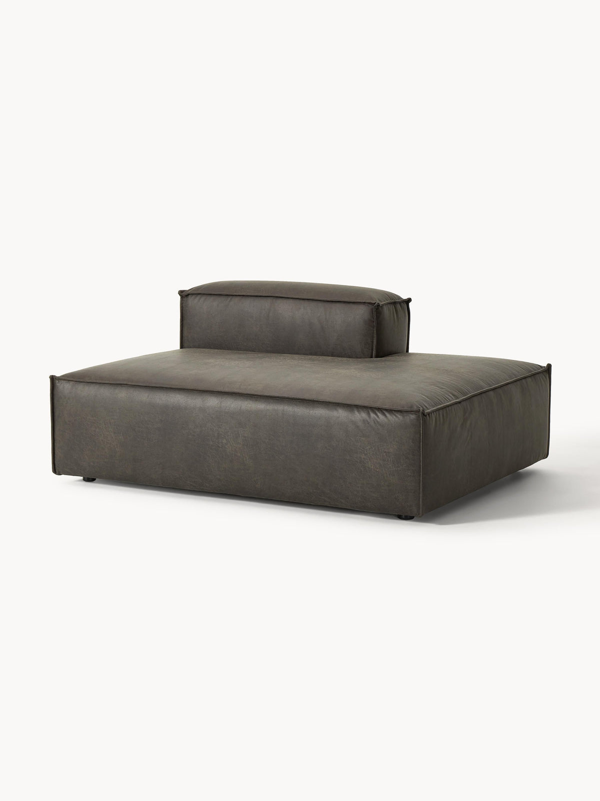 Lenroven Ottoman Module in Leather