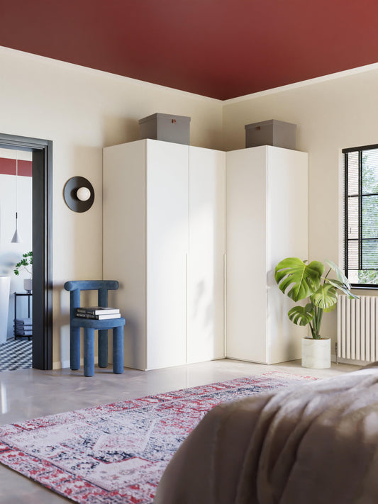 Lenvino Modular Corner Wardrobe, 165 cm Wide, in Various Sizes