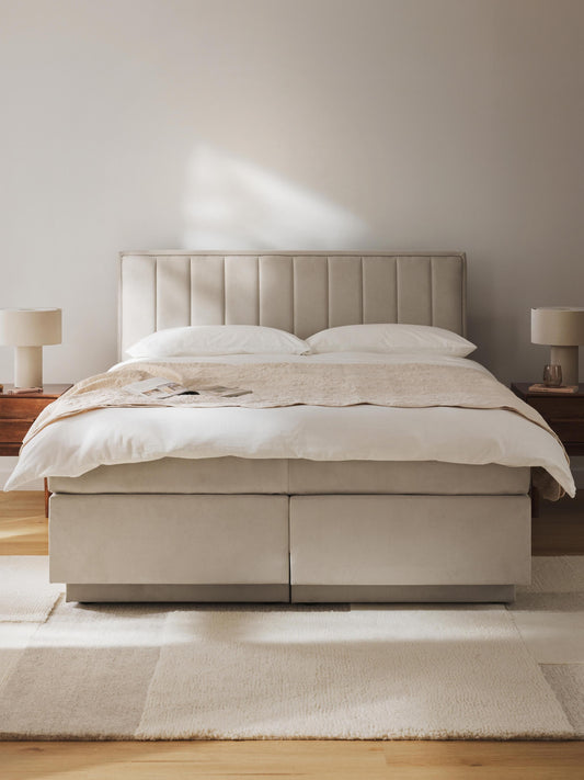 Livestra Box Spring Bed with Storage