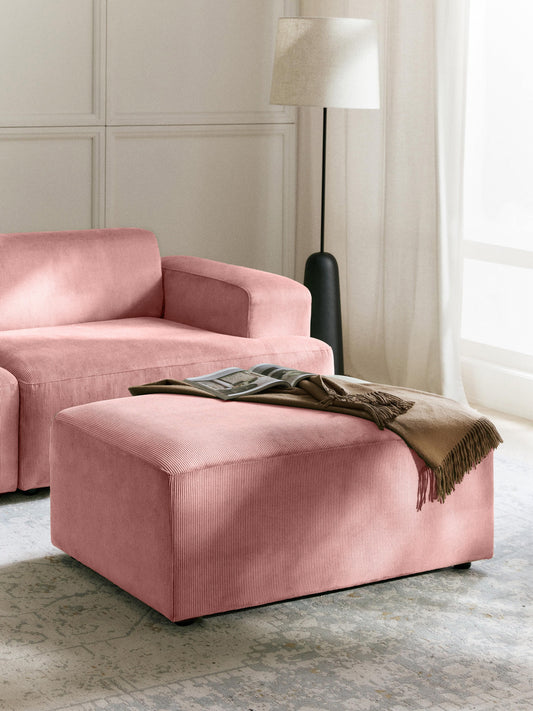Melvorna Corduroy Stool, W 99 x D 72 cm