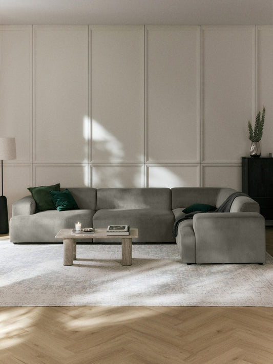 Melvorna Large Corner Sofa in Corduroy (4-Seater)