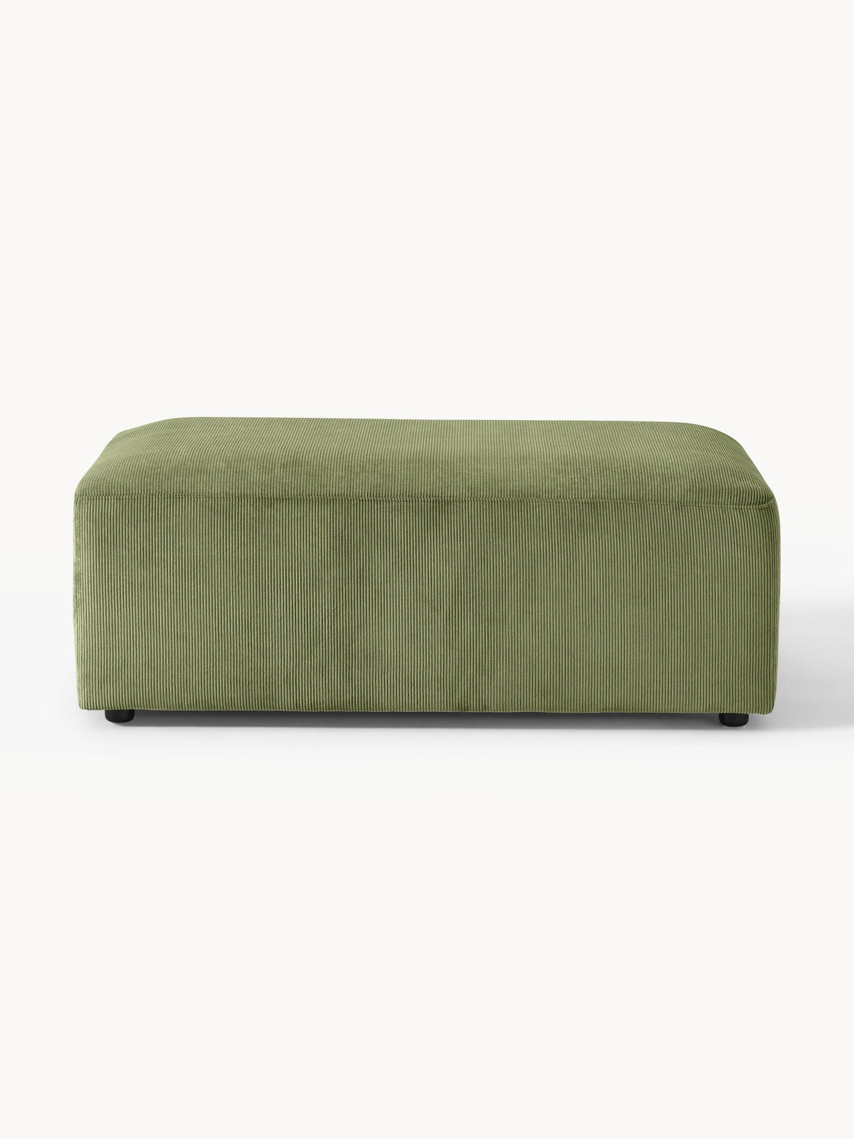 Melvorna XL Ottoman in Corduroy, W 116 x D 72 cm