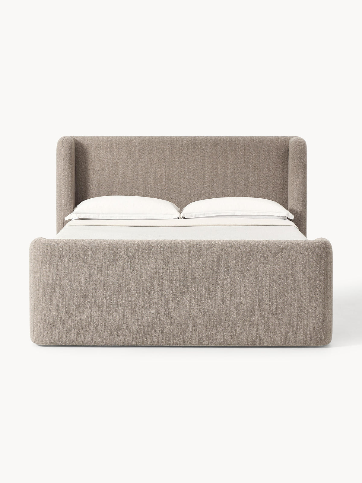Perlardo Box Spring Bed in Bouclé