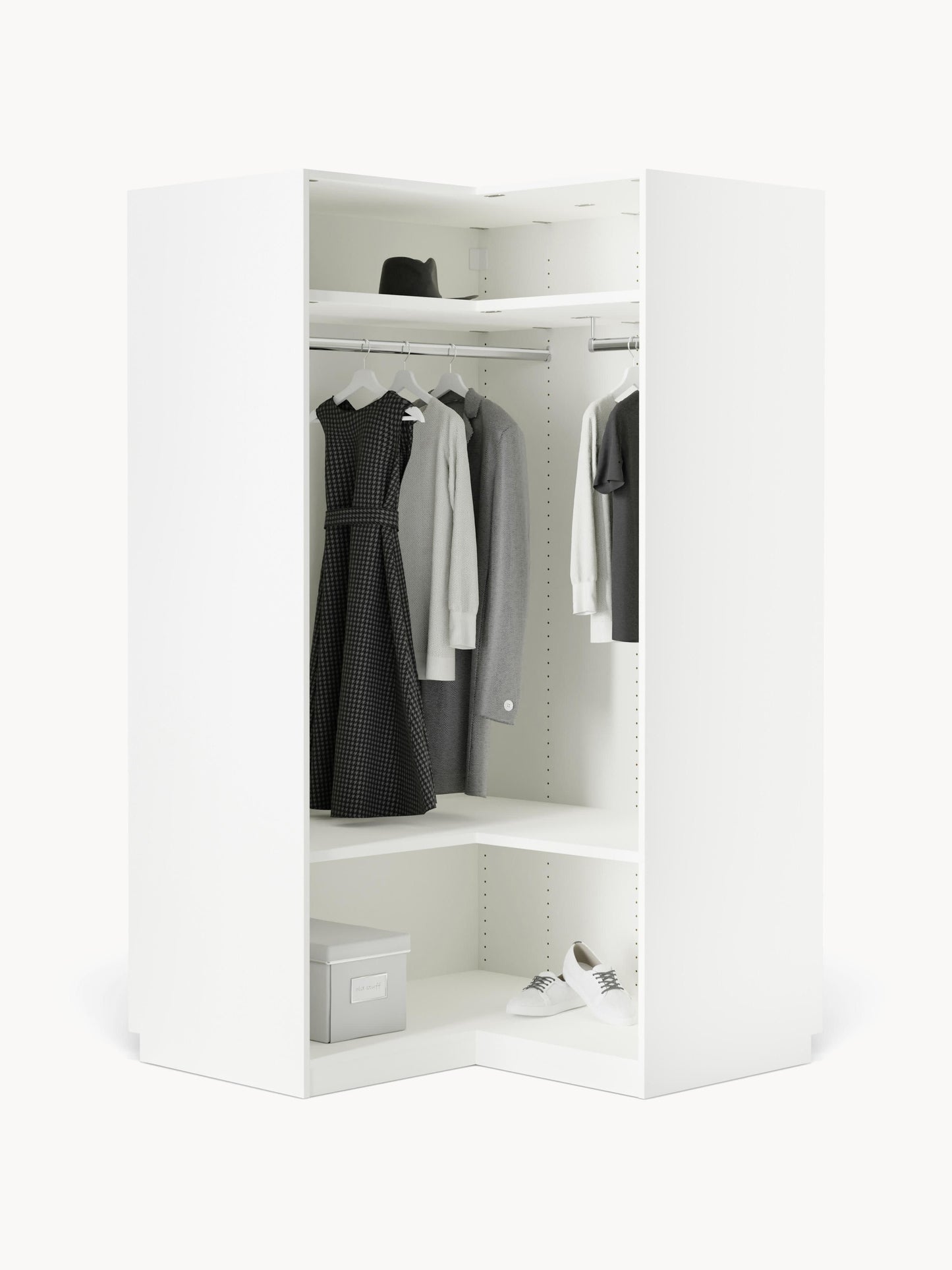 Simneva Modular Corner Wardrobe, 115 cm Wide