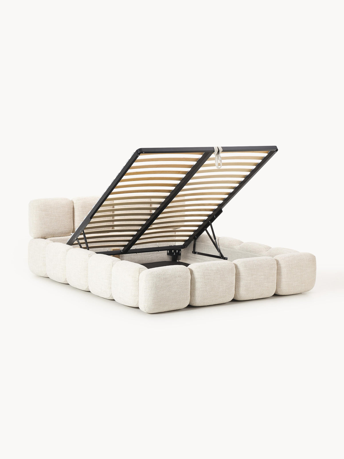 Taylorna Bouclé Upholstered Bed with Storage