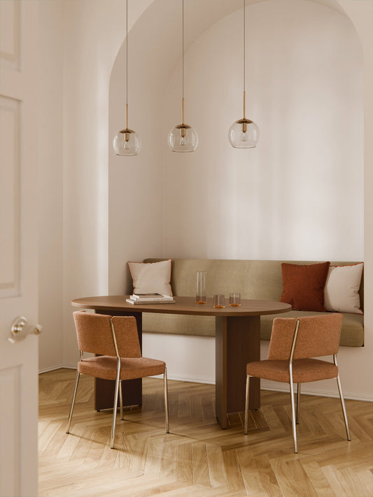 Tonferro Wooden Oval Dining Table, in Various Sizes