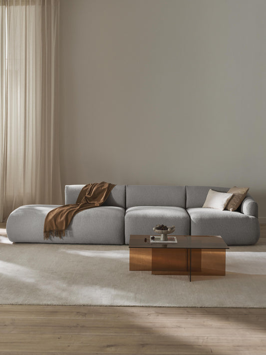 Trevanna Bouclé Modular Chaise (2-Seater)