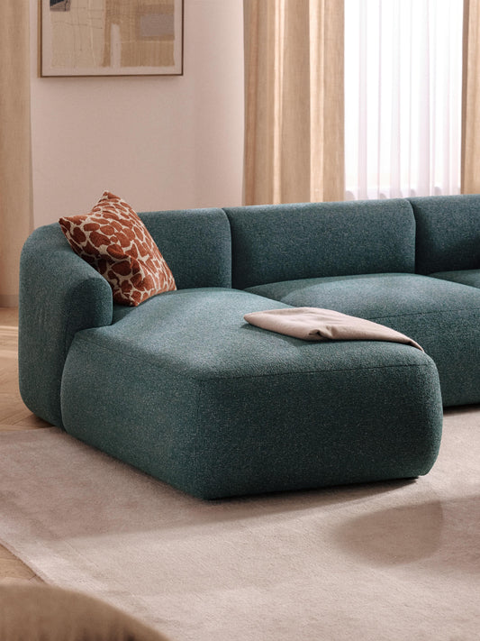 Trevanna Chaise Corner Module in Bouclé