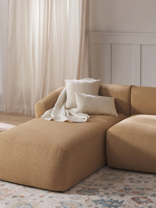 Trevanna Chaise Corner Module in Bouclé