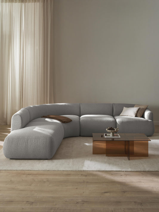 Trevanna Modular Corner Sofa (4-Seater) in Bouclé
