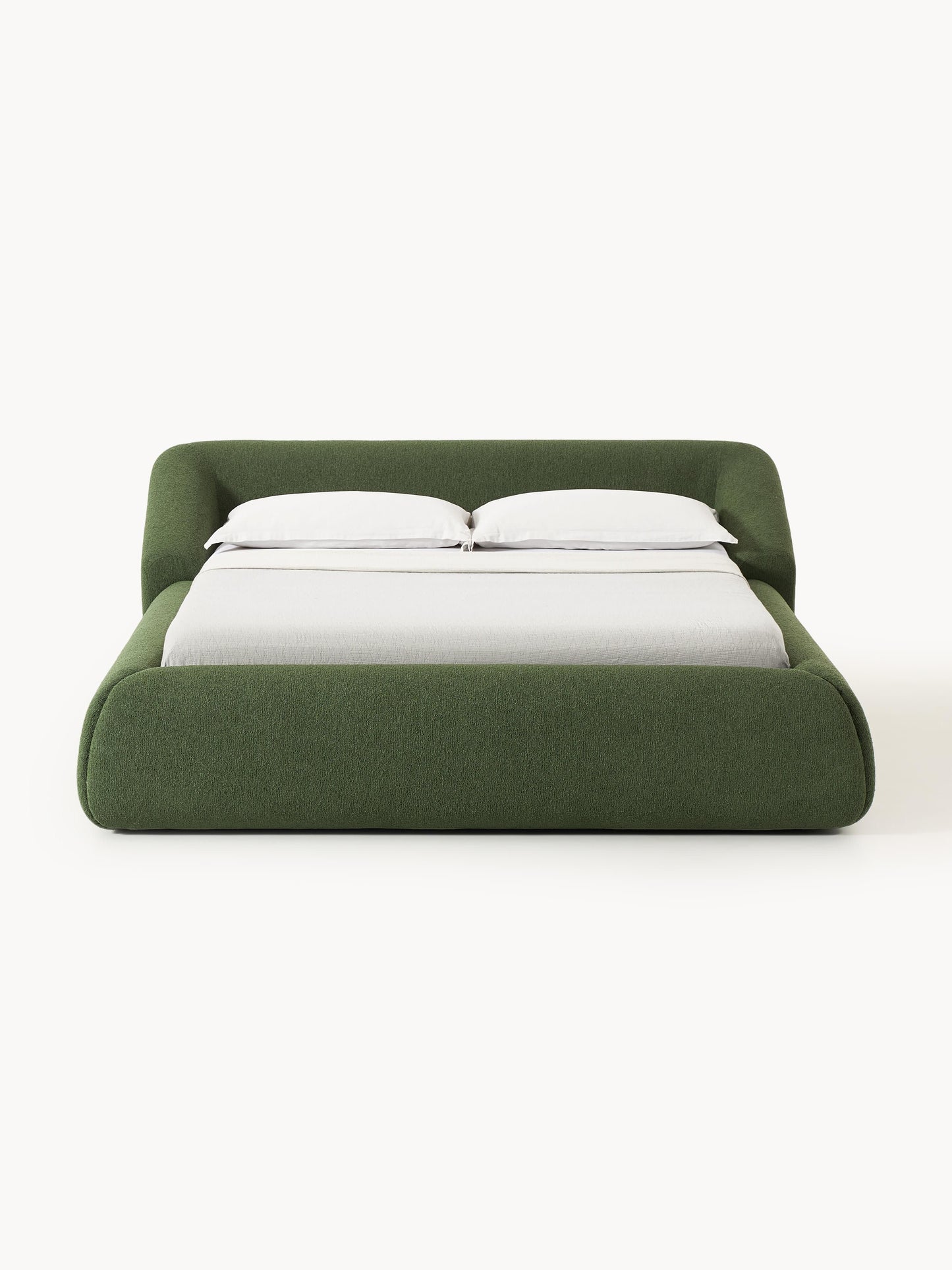 Trevanna Upholstered Bed in Bouclé