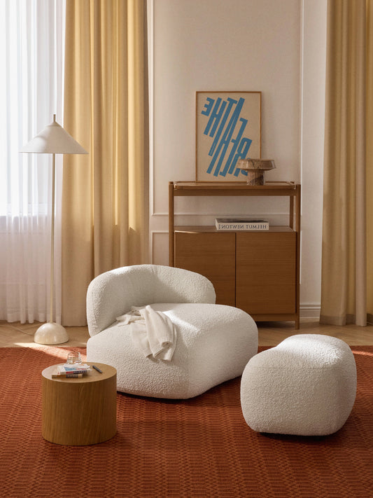 Albordi Lounge Chair in Bouclé
