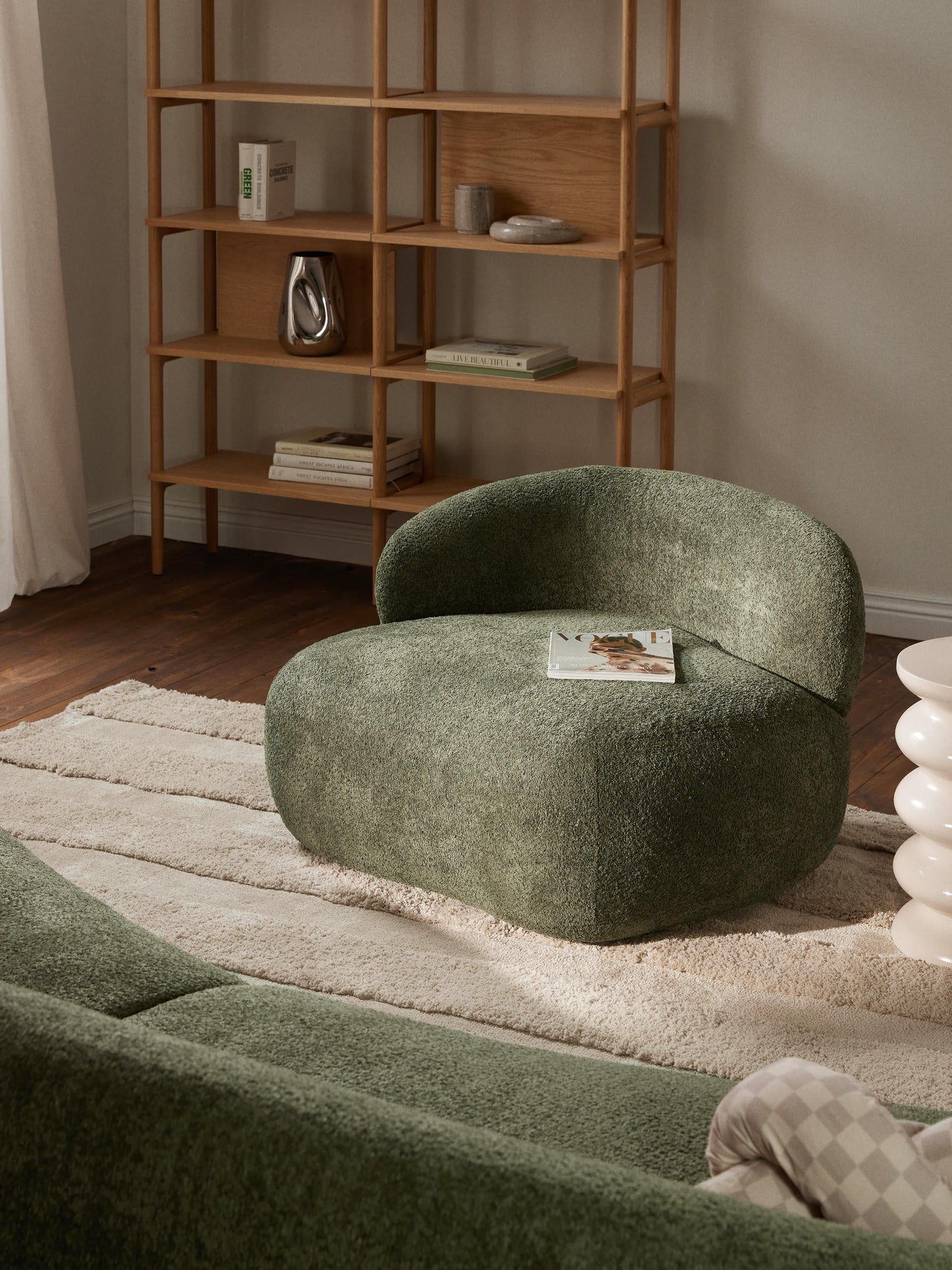 Albordi Lounge Chair in Teddy Bouclé