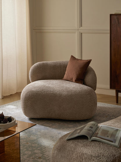 Albordi Lounge Chair in Teddy Bouclé