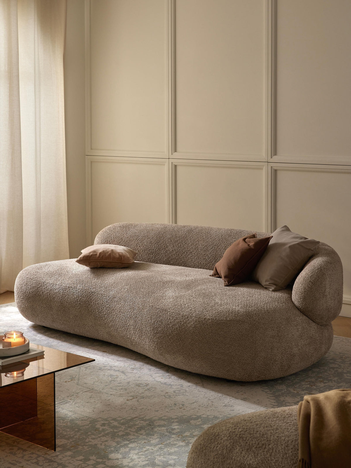 Albordi Teddy Bouclé Sofa (3-Seater)