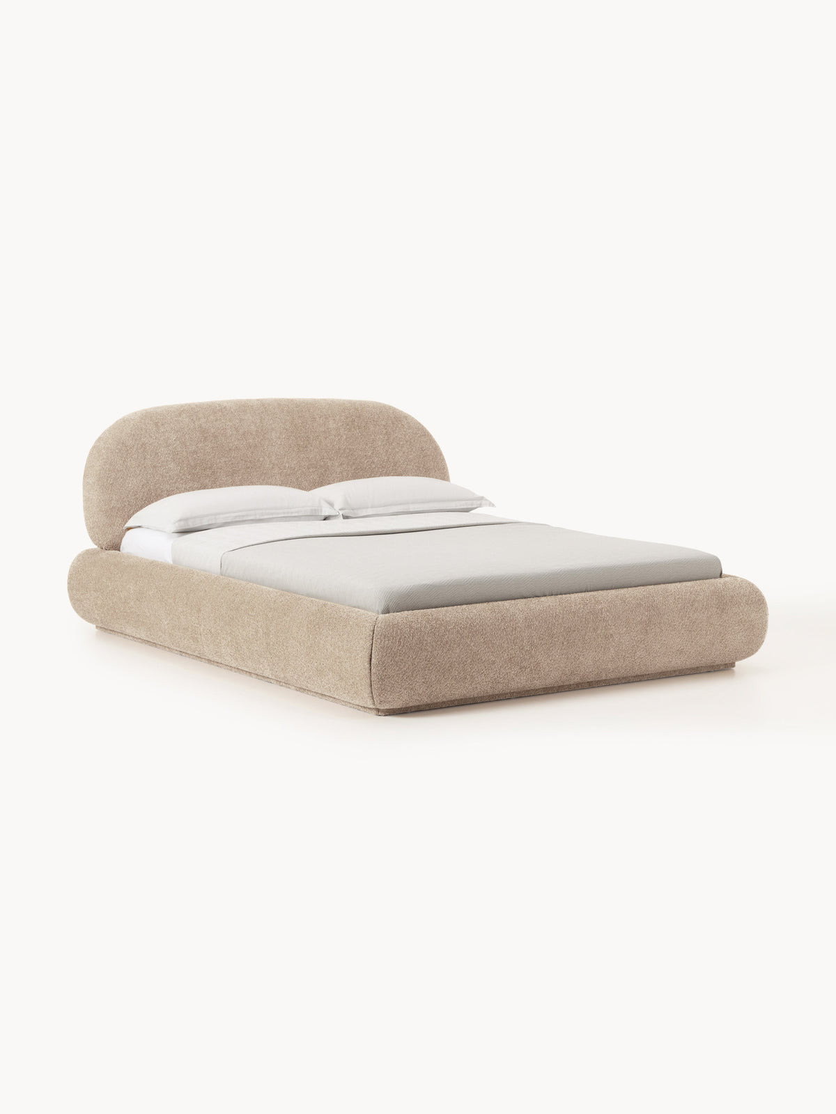 Albordi Teddy Bouclé Upholstered Bed