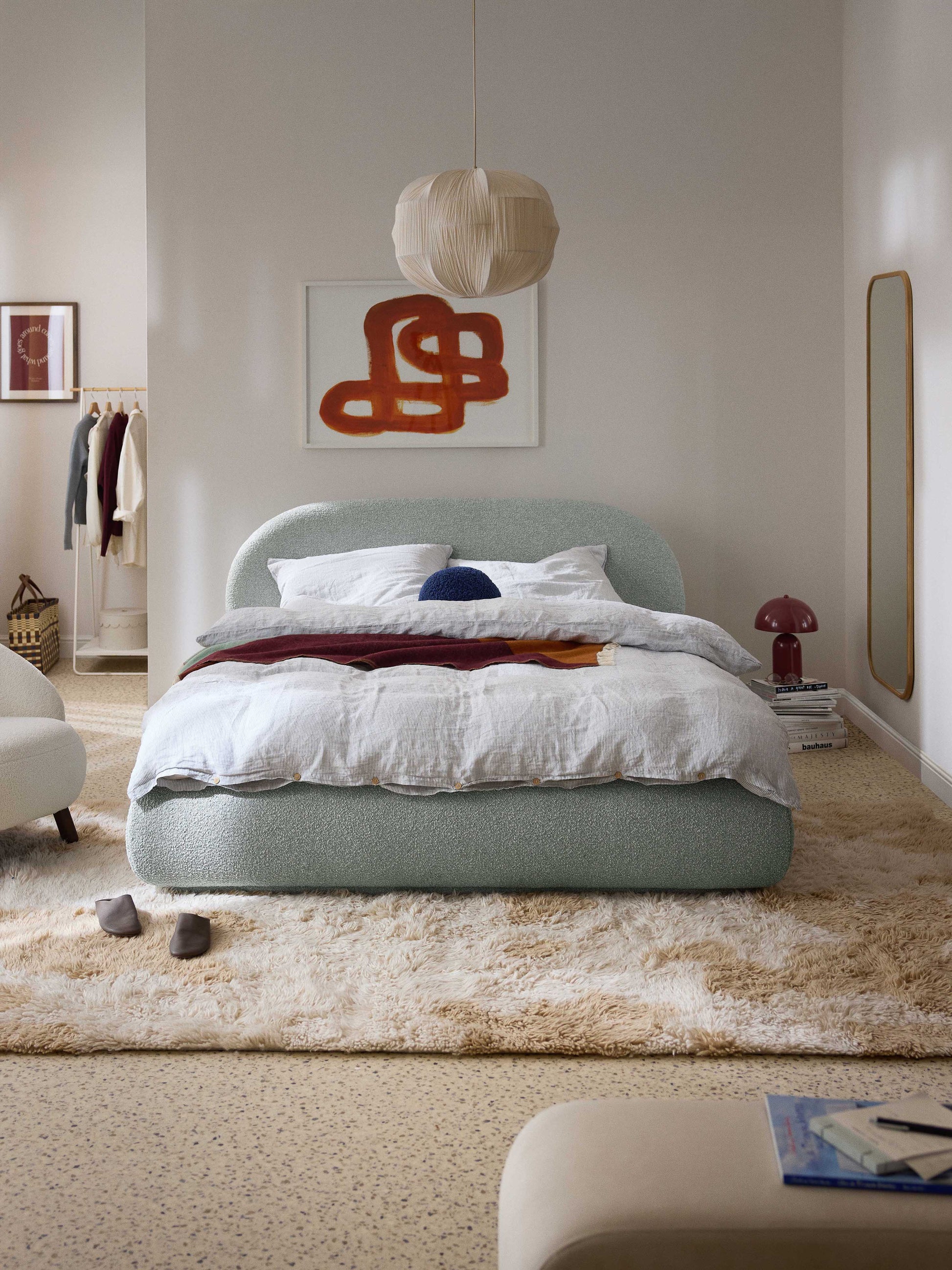 Albordi Upholstered Bouclé Bed