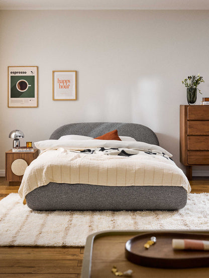 Albordi Upholstered Bouclé Bed