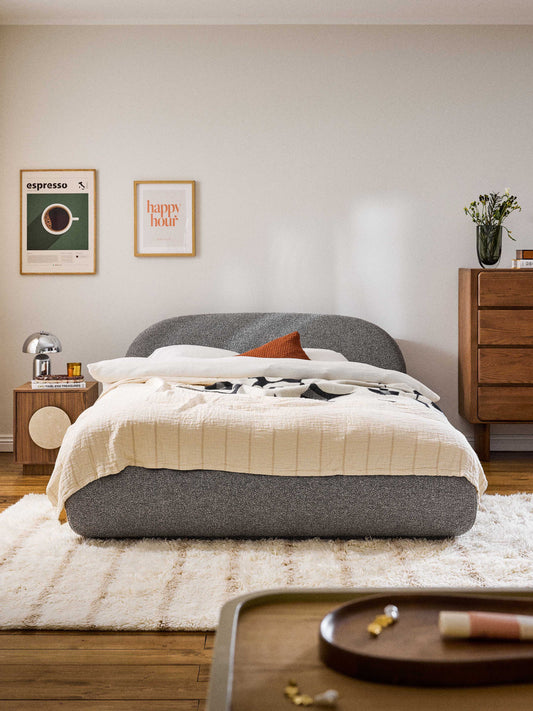 Albordi Upholstered Bouclé Bed