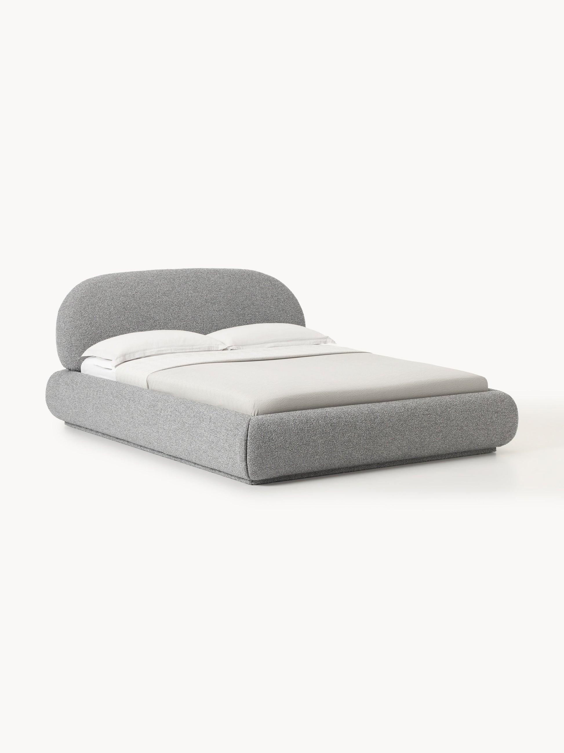 Albordi Upholstered Storage Bed in Bouclé