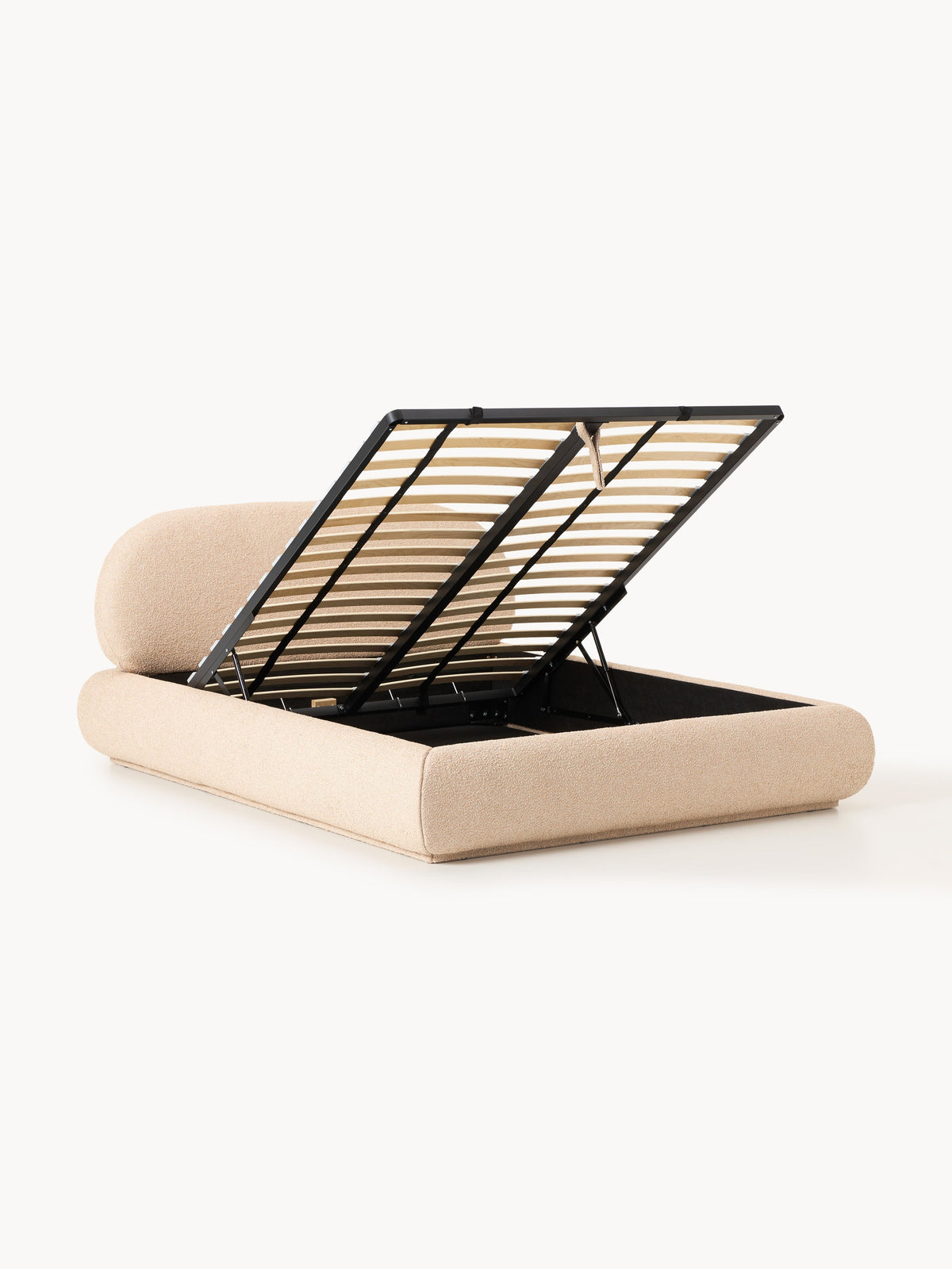 Albordi Upholstered Storage Bed in Bouclé
