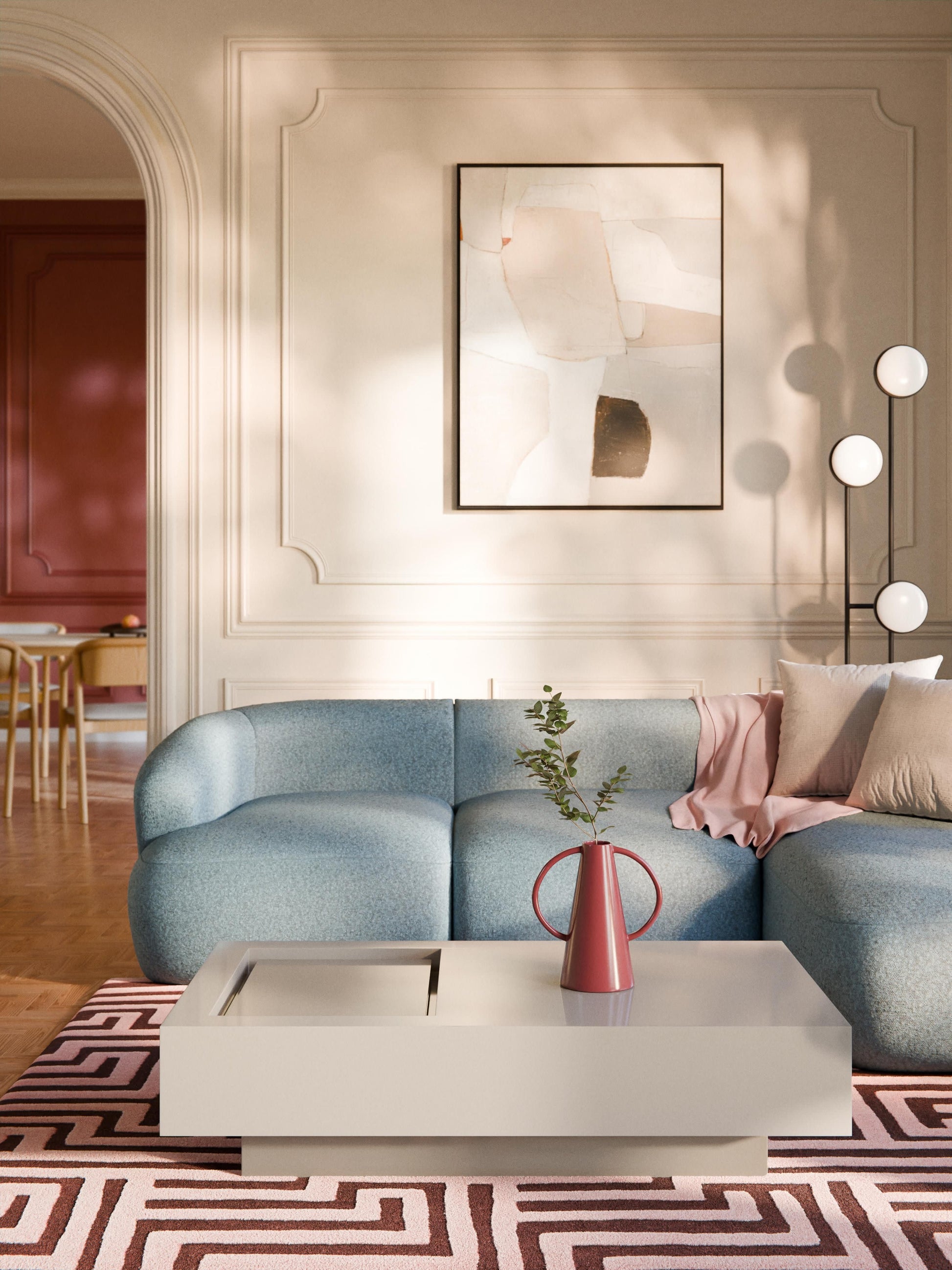 Alesastri Storage Coffee Table, W 120 cm