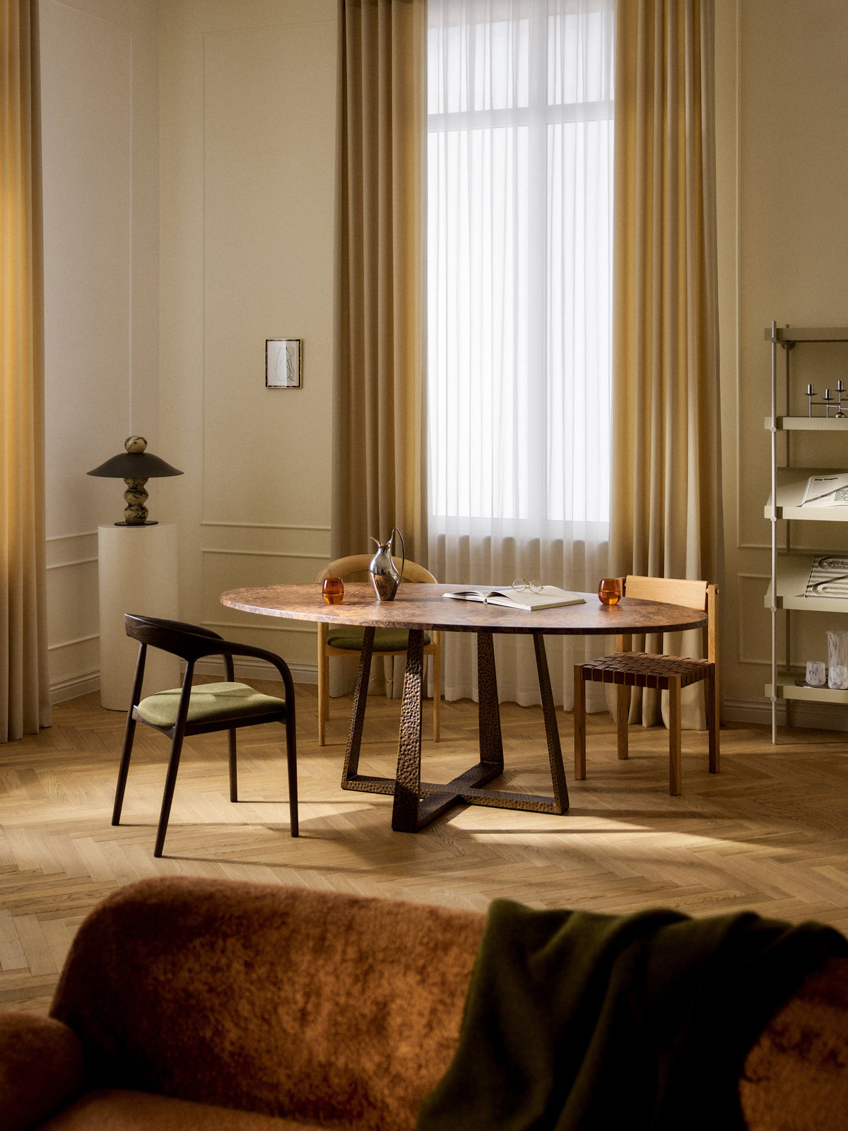 Amelbero Dining Table, Oval, in Various Sizes
