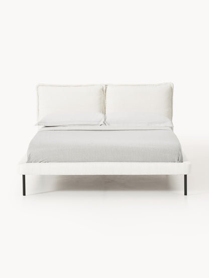 Amelucci Teddy Bouclé Upholstered Bed