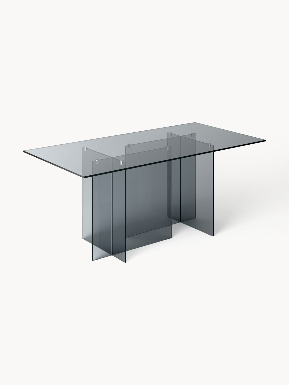 Anoubel Glass Dining Table, 180 x 90 cm
