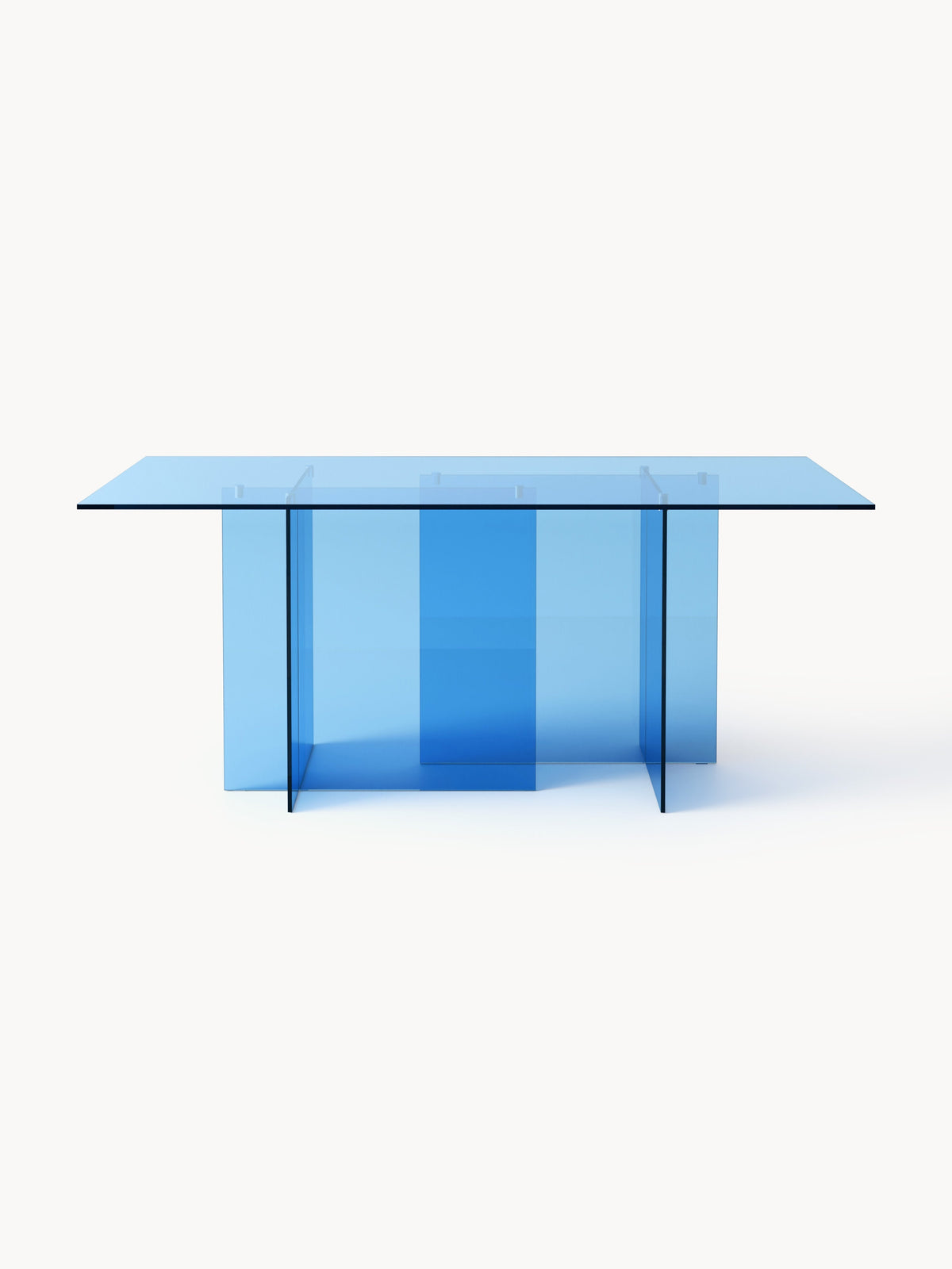 Anoubel Glass Dining Table, 180 x 90 cm