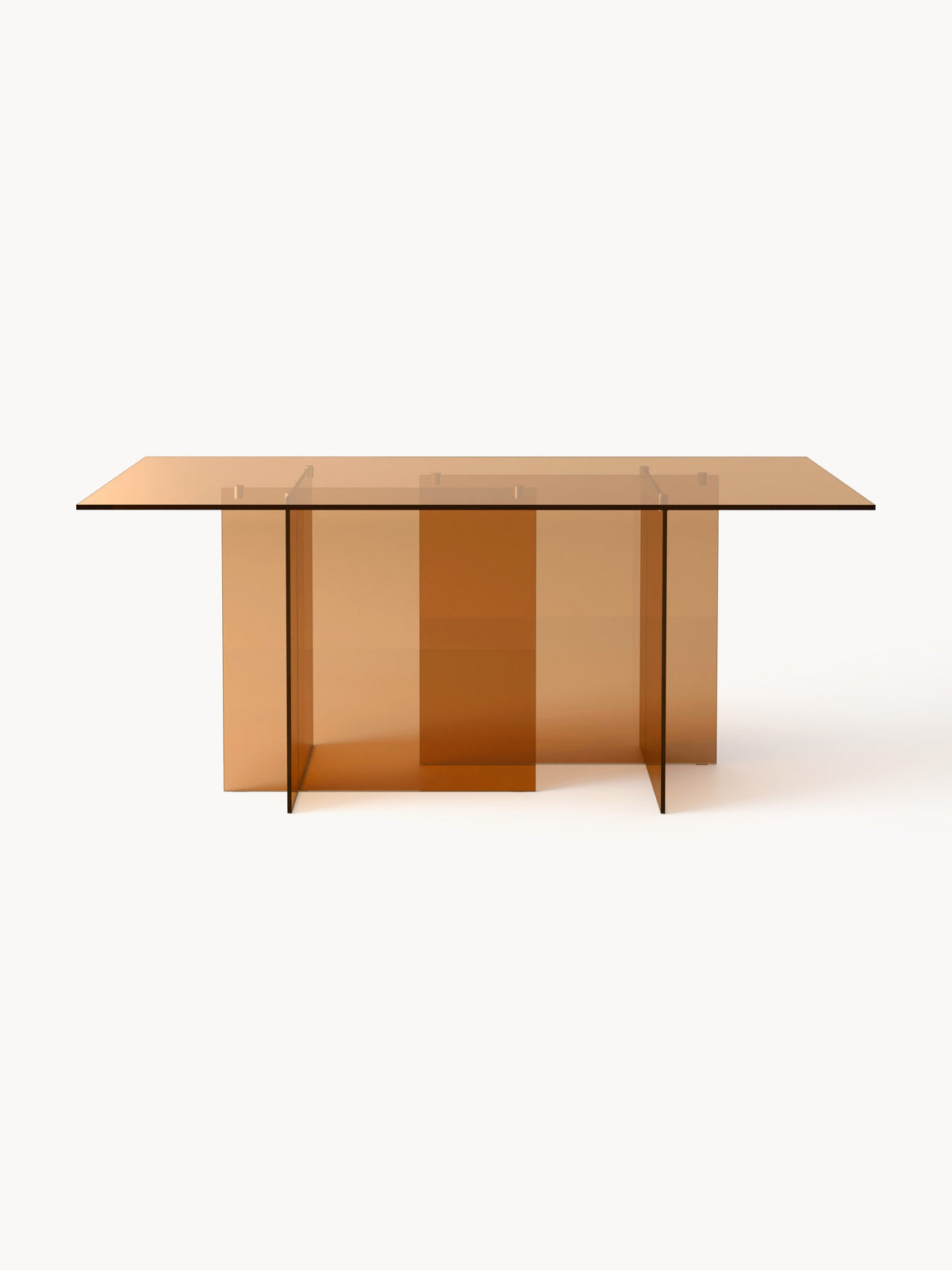Anoubel Glass Dining Table, 180 x 90 cm