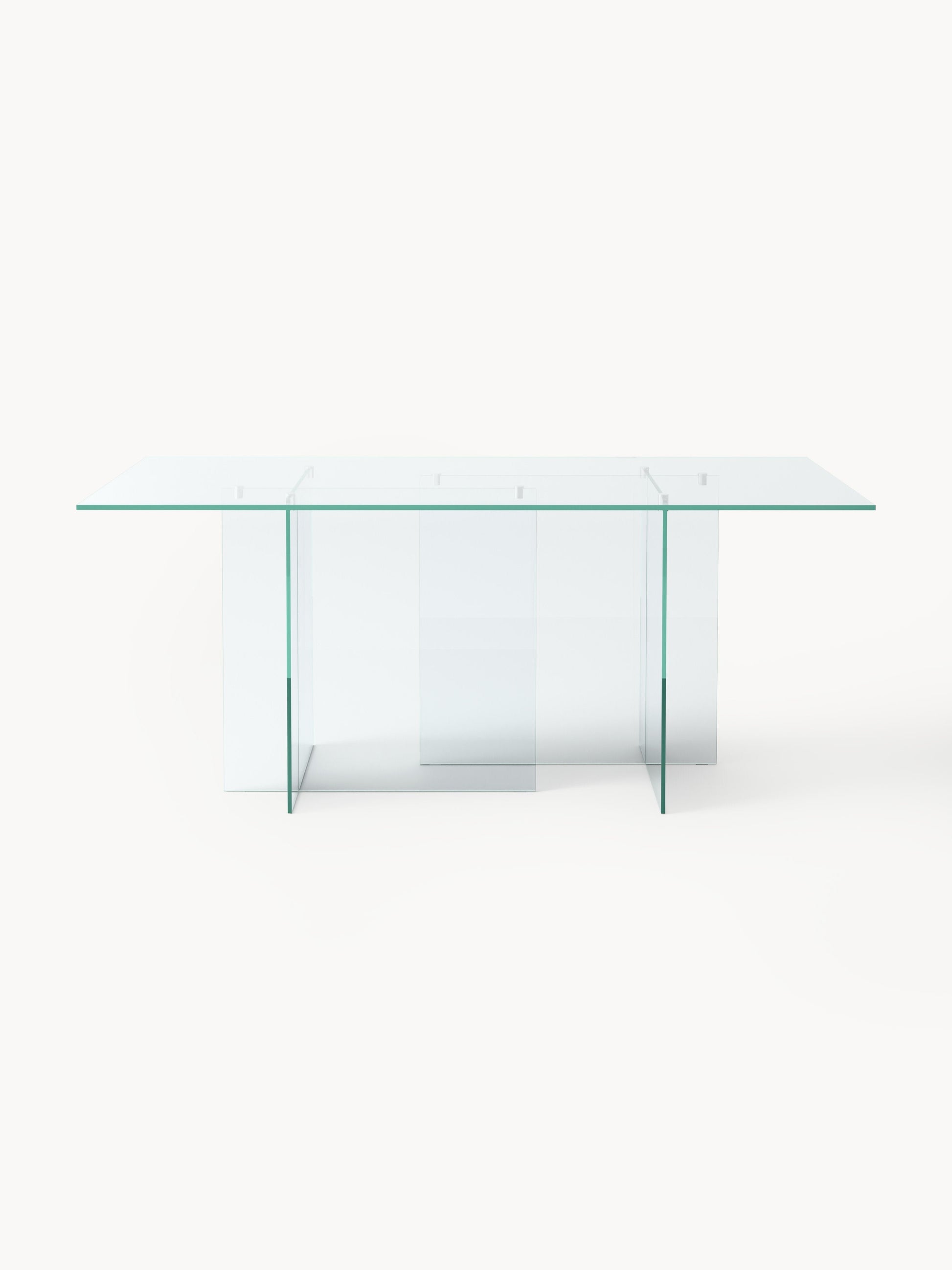 Anoubel Glass Dining Table, 180 x 90 cm