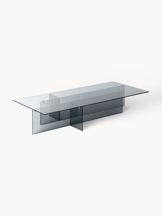 Anoubel Large Glass Coffee Table, W 160 cm