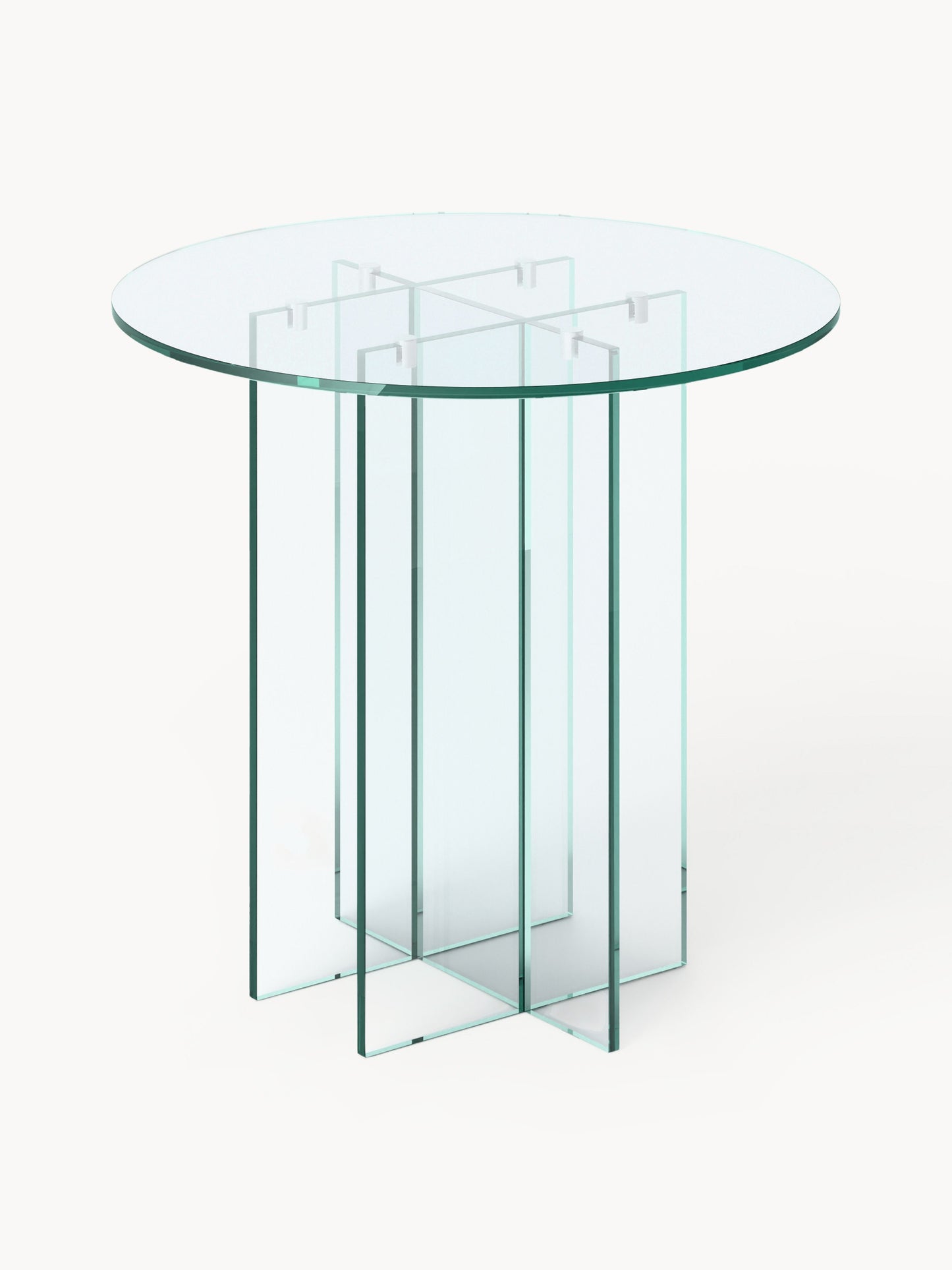 Anoubel Round Glass Dining Table, in Various Sizes