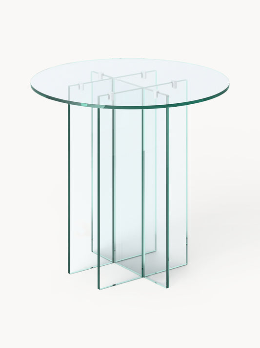 Anoubel Round Glass Dining Table, in Various Sizes